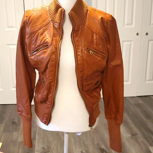 Xhilaration Jackets & Coats Xhiliration Faux Leather Bomber Jacket